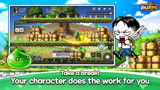 Gameplay screenshot 1 from MapleStory : Idle RPG - Role Playing game