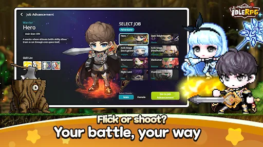 Gameplay screenshot 2 from MapleStory : Idle RPG - Role Playing game